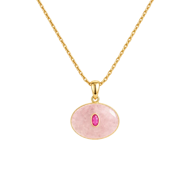 Pembe Taş Kolye – Parla by Neşe
